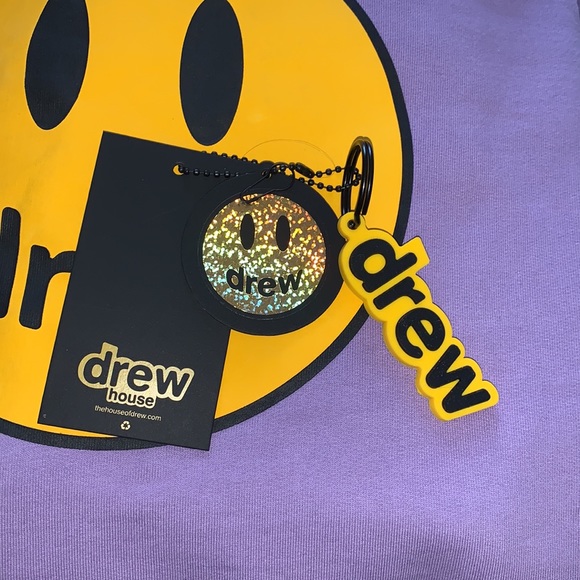 DREW HOUSE mascot hoodie-lavender smiley face - Picture 7 of 8